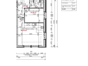 Pronájem bytu 2+kk, Kostelec nad Černými lesy, Pražská, 55 m2