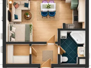 Prodej bytu 1+kk, Praha - Záběhlice, Mattioliho, 34 m2