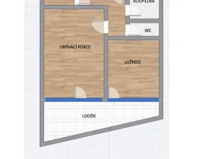Pronájem bytu 2+kk, Plzeň, Rubínová, 49 m2