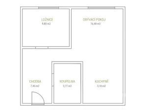 Prodej bytu 2+kk, Most, Bohuslava Vrbenského, 40 m2