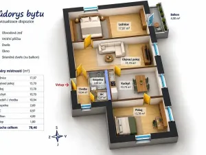 Prodej bytu 3+1, Mladá Boleslav, 79 m2
