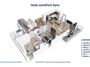 Pronájem bytu 3+kk, Havlíčkův Brod, Na Spravedlnosti, 82 m2