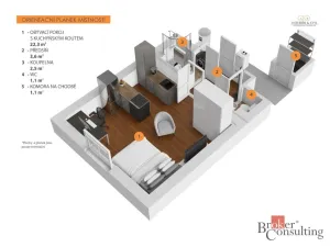 Prodej bytu 1+kk, Praha - Vinohrady, Na Folimance, 28 m2