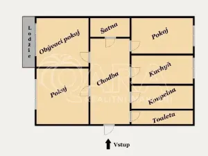 Prodej bytu 3+1, Odry, sídliště Míru, 76 m2