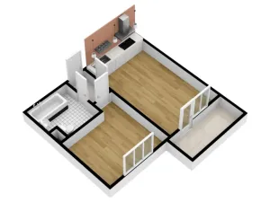 Pronájem bytu 2+kk, Mladá Boleslav - Mladá Boleslav III, U Kasáren, 43 m2