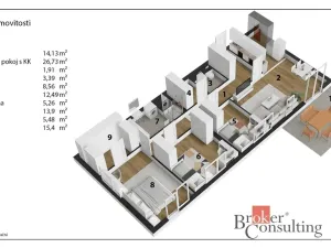 Prodej bytu 4+kk, Rychnov nad Kněžnou, Javornická, 95 m2