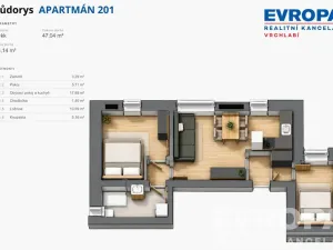 Prodej bytu 3+kk, Janské Lázně, Modrokamenná, 44 m2