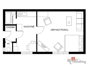 Prodej bytu 1+1, Jihlava, Wolkerova, 35 m2