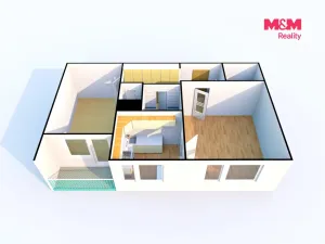 Prodej bytu 2+1, Česká Lípa, Pražská, 52 m2
