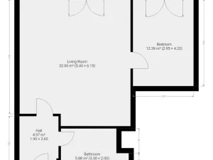Pronájem bytu 2+kk, Praha - Dejvice, Heinemannova, 56 m2