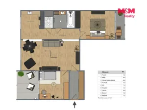 Prodej bytu 3+1, Nihošovice, 80 m2