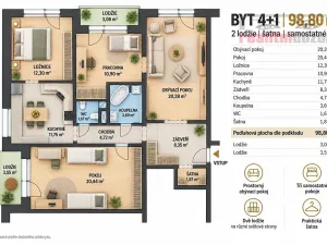 Prodej bytu 4+1, Brno, Kuršova, 96 m2