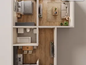 Pronájem bytu 2+1, Brno, Bayerova, 50 m2