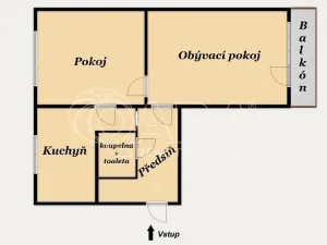 Prodej bytu 2+1, Praha - Záběhlice, Topolová, 49 m2