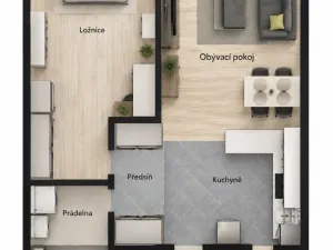 Pronájem bytu 2+kk, Praha - Vokovice, Lužná, 70 m2