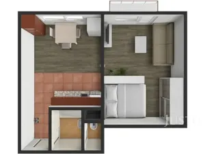 Prodej bytu 1+1, Písek, Harantova, 36 m2