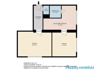 Prodej bytu 2+1, Bechyně, Písecká, 46 m2