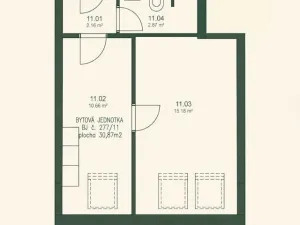 Prodej bytu 2+kk, Roudnice nad Labem, Havlíčkova, 30 m2