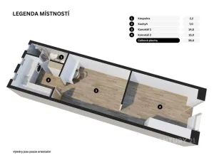 Prodej kanceláře, Plzeň - Severní Předměstí, Bzenecká, 39 m2