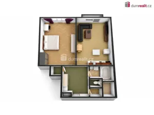 Pronájem bytu 2+kk, Praha - Žižkov, Jeseniova, 50 m2