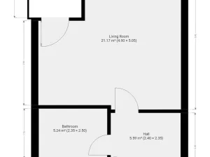 Pronájem bytu 1+kk, Praha - Vysočany, Strnadových, 34 m2