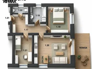Prodej bytu 3+kk, Hronov, Husova, 71 m2