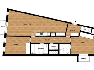 Pronájem bytu 3+kk, Praha - Michle, Baarova, 117 m2