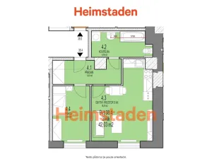 Pronájem bytu 2+kk, Havířov - Město, Jana Švermy, 39 m2