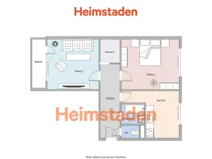 Pronájem bytu 2+1, Ostrava - Moravská Ostrava, Lechowiczova, 60 m2