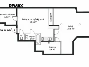 Pronájem bytu 2+kk, Praha - Vinohrady, Hradešínská, 65 m2