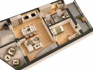 Prodej bytu 4+kk, Praha - Chodov, Valentova, 91 m2