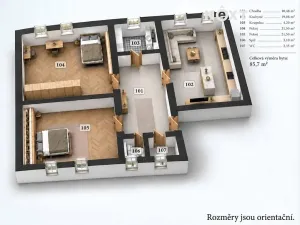 Prodej bytu 2+1, Břeclav, Železniční, 86 m2