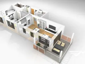 Pronájem bytu 3+kk, Praha - Dolní Chabry, K Beranovu, 86 m2