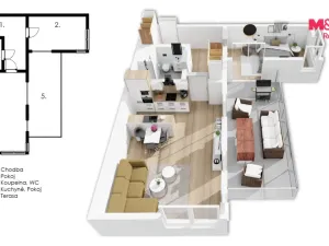 Prodej bytu 2+kk, Praha - Kyje, Sicherova, 64 m2