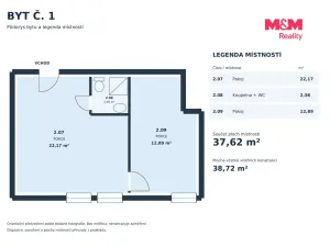Prodej bytu 2+kk, Ostrava - Moravská Ostrava, Poděbradova, 38 m2