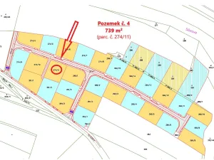 Prodej pozemku, Zruč nad Sázavou, 739 m2