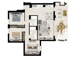 Prodej bytu 4+kk, Mijas, Španělsko, 106 m2