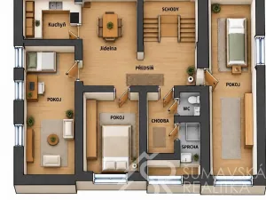 Prodej rodinného domu, Kašperské Hory, Vimperská, 202 m2
