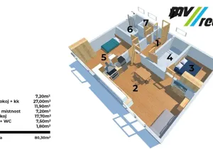 Prodej rodinného domu, Milovice, 80 m2