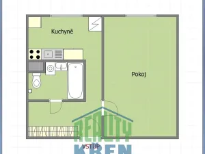 Prodej bytu 1+1, Praha - Strašnice, Hostýnská, 34 m2