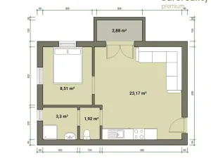 Prodej bytu 2+kk, Tachov, Na Třešňovce, 37 m2
