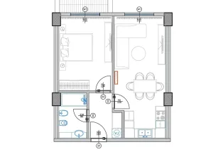 Prodej bytu 2+kk, Qerret, Albánie, 58 m2