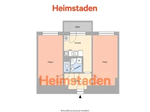 Pronájem bytu 2+1, Ostrava - Muglinov, Zemanská, 50 m2