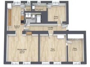 Prodej bytu 4+1, Děčín - Děčín I-Děčín, Nerudova, 94 m2