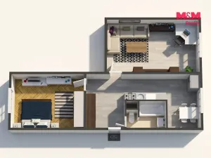 Prodej bytu 2+1, Horní Slavkov, Dlouhá, 60 m2