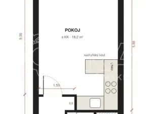 Prodej bytu 1+kk, Ostrava - Moravská Ostrava, U Parku, 29 m2