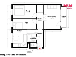 Prodej bytu 3+1, Klatovy, Na Chuchli, 65 m2