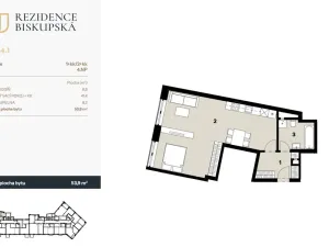 Prodej bytu 2+kk, Ostrava - Moravská Ostrava, Biskupská, 54 m2