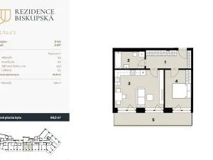 Prodej bytu 2+kk, Ostrava - Moravská Ostrava, Biskupská, 51 m2