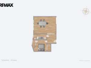 Prodej bytu 2+1, Jihlava, Tolstého, 47 m2